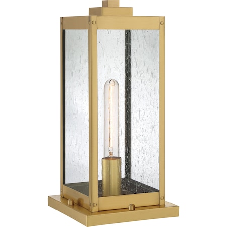 Quoizel Westover 1-Light Antique Brass Outdoor Post Lantern WVR9106A